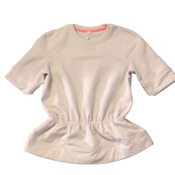 Lululemon Peplum PulloverNeutral Blush Size 4 - Picture 1 of 8
